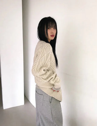 Genie Pintuck Wide Sweatpants