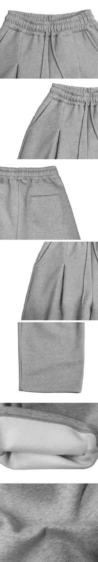 Genie Pintuck Wide Sweatpants