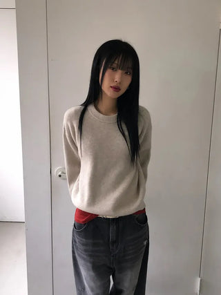 Double back pocket wide denim