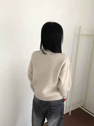 Double back pocket wide denim
