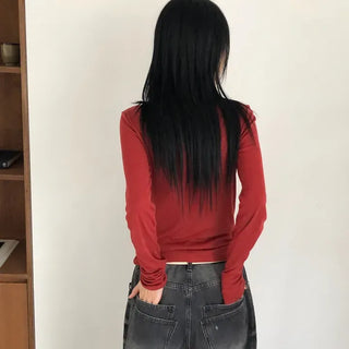 Double back pocket wide denim