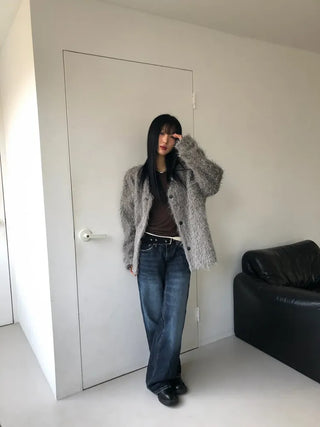 A Coated Long Padded Jacket