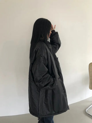 A Coated Long Padded Jacket