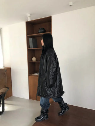 A Coated Long Padded Jacket