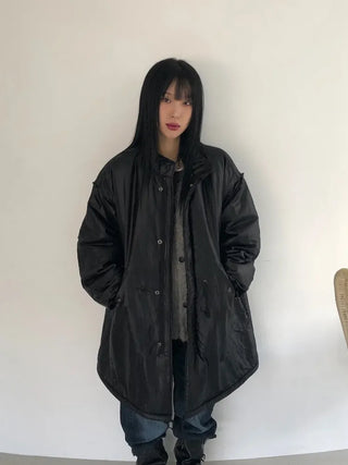 A Coated Long Padded Jacket