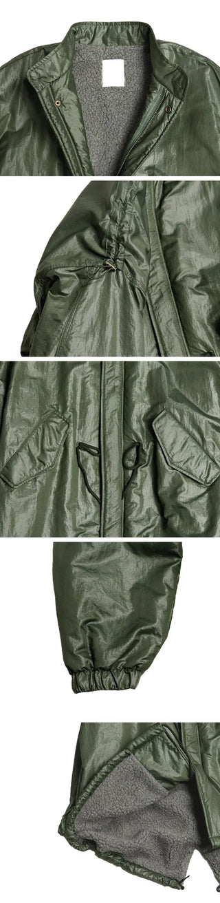 A Coated Long Padded Jacket