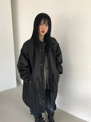 A Coated Long Padded Jacket