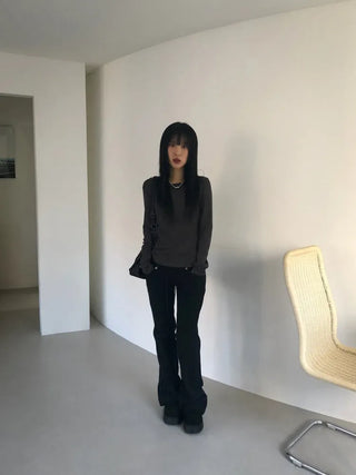 Kachi Wide Elastic Bootcut Pants