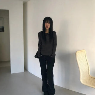 Kachi Wide Elastic Bootcut Pants