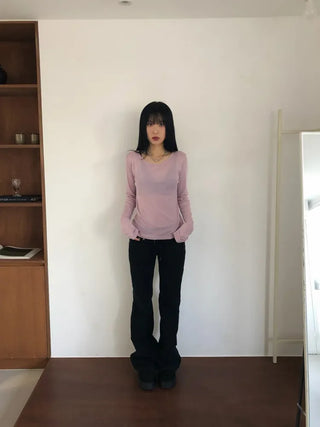 Kachi Wide Elastic Bootcut Pants