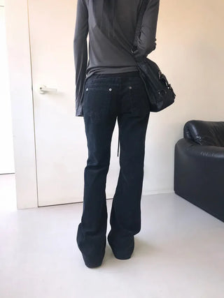 Kachi Wide Elastic Bootcut Pants