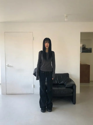 Kachi Wide Elastic Bootcut Pants