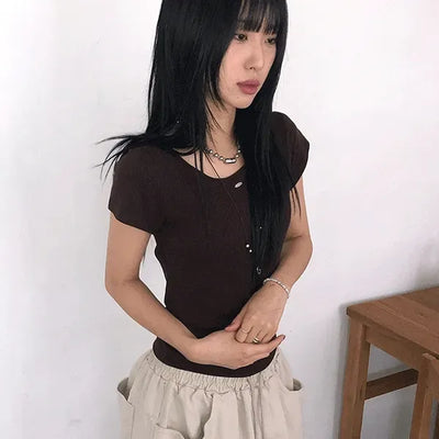 Posie Warm Round Half Tee
