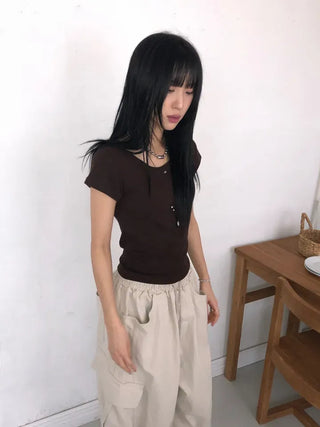Posie Warm Round Half Tee