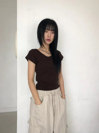 Posie Warm Round Half Tee