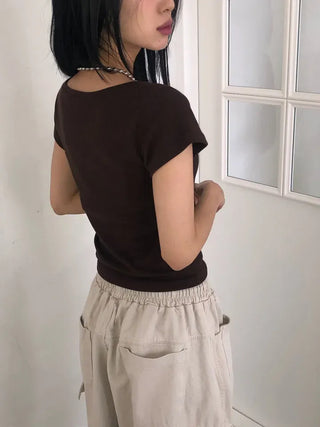 Posie Warm Round Half Tee