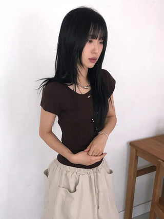 Posie Warm Round Half Tee