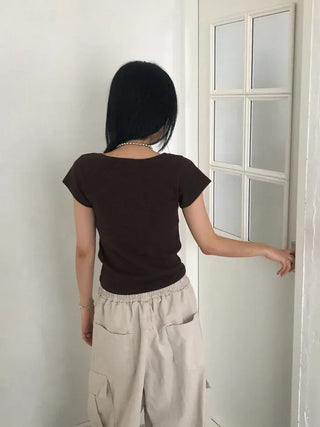 Posie Warm Round Half Tee