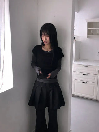 Fleet Eyelet Pleated Pants