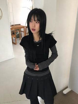 Fleet Eyelet Pleated Pants