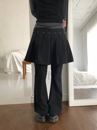 Fleet Eyelet Pleated Pants