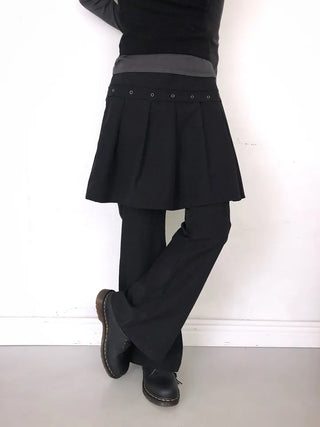 Fleet Eyelet Pleated Pants