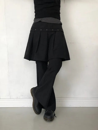 Fleet Eyelet Pleated Pants