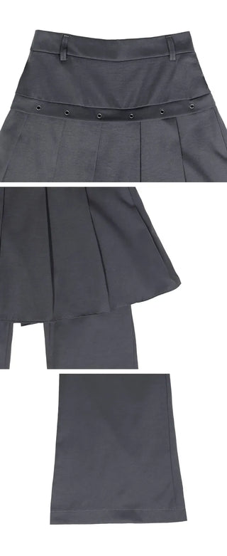 Fleet Eyelet Pleated Pants