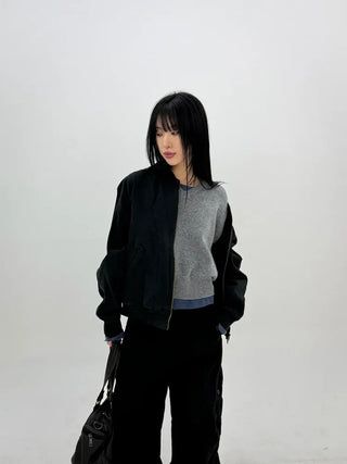 Down Cut Varsity Jacket