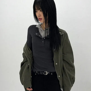 Beanb Studded Cotton Jacket