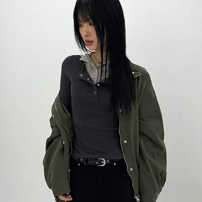 Beanb Studded Cotton Jacket
