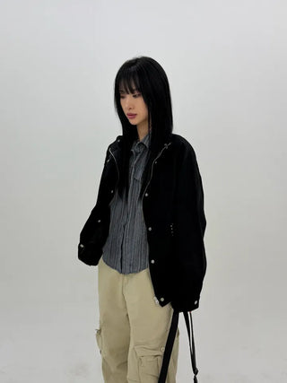 Beanb Studded Cotton Jacket