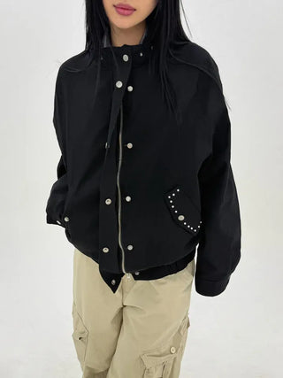Beanb Studded Cotton Jacket