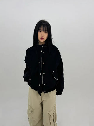 Beanb Studded Cotton Jacket