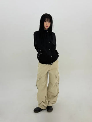Beanb Studded Cotton Jacket