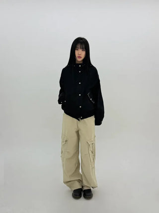 Beanb Studded Cotton Jacket