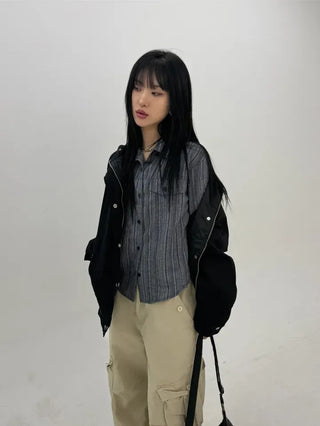 Beanb Studded Cotton Jacket