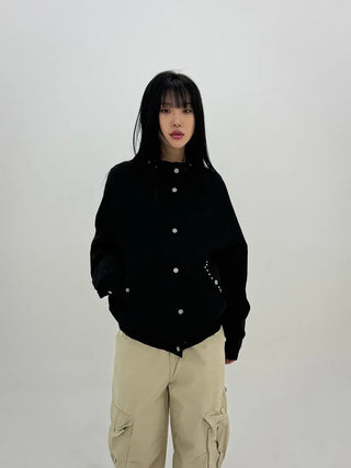 Beanb Studded Cotton Jacket