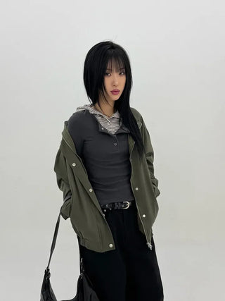 Beanb Studded Cotton Jacket