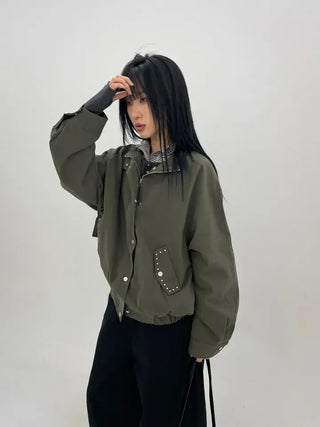Beanb Studded Cotton Jacket