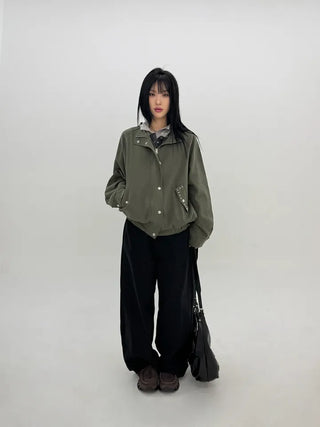 Beanb Studded Cotton Jacket