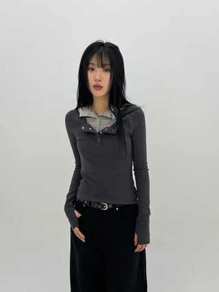 Pullover Hooded Long Sleeve