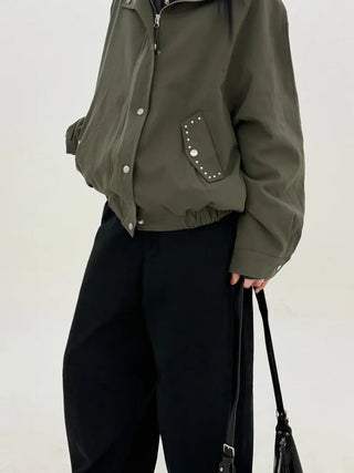 Slub Cotton Wide Pants