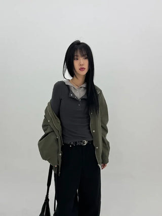 Slub Cotton Wide Pants