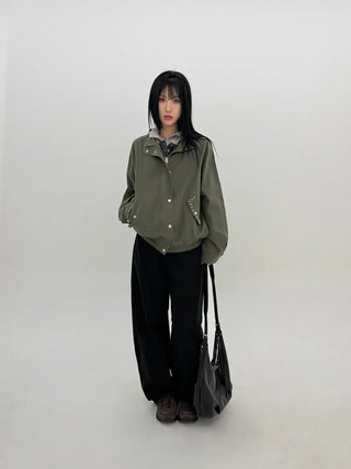 Slub Cotton Wide Pants