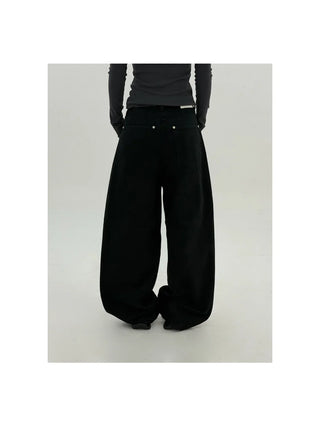 Slub Cotton Wide Pants
