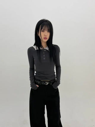 Slub Cotton Wide Pants