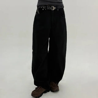 Slub Cotton Wide Pants