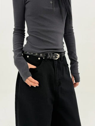 Slub Cotton Wide Pants