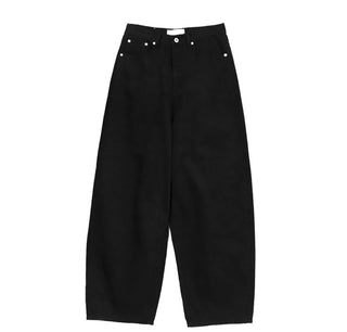 Slub Cotton Wide Pants